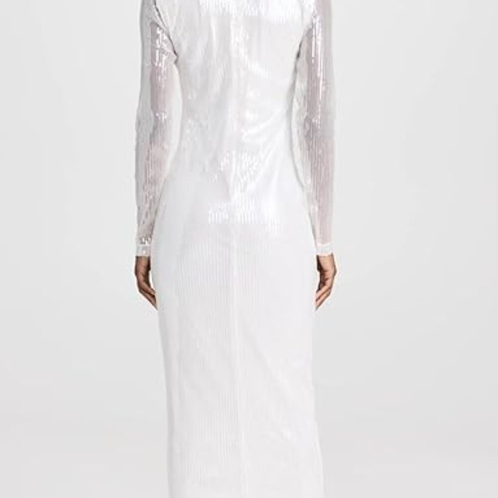 White Sequin Maxi Dress - Picture 3 of 7